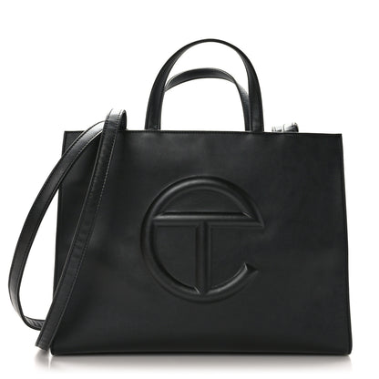 Telfar Vegan Leather Medium Shopping Bag Black 1 of 8