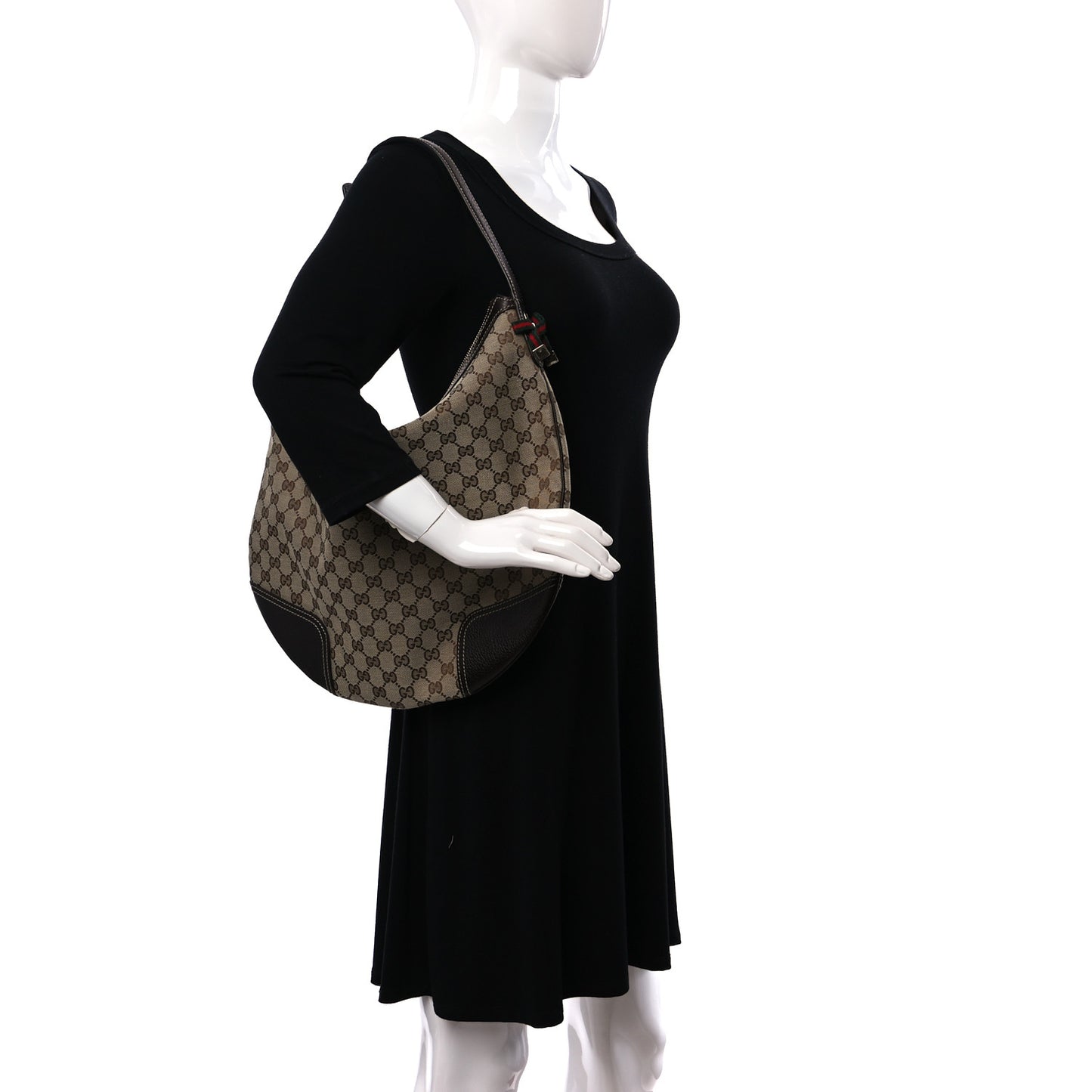 Monogram Large Princy Hobo Dark Brown