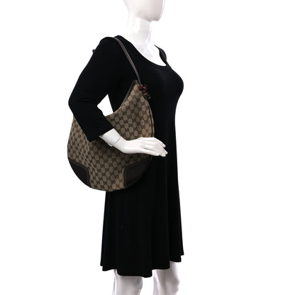 Gucci Monogram Large Princy Hobo Dark Brown 2 of 9