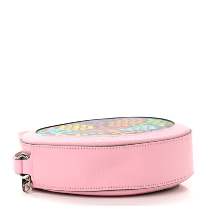 Gucci GG Supreme Monogram Psychedelic Round Shoulder Bag Black Multicolor Sugar Pink 4 of 11