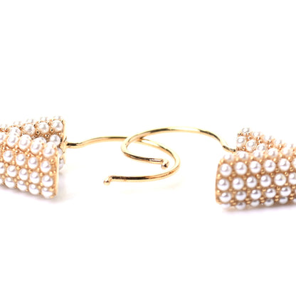 Louis Vuitton Brass Essential V Hoop Earrings Gold 3 of 4