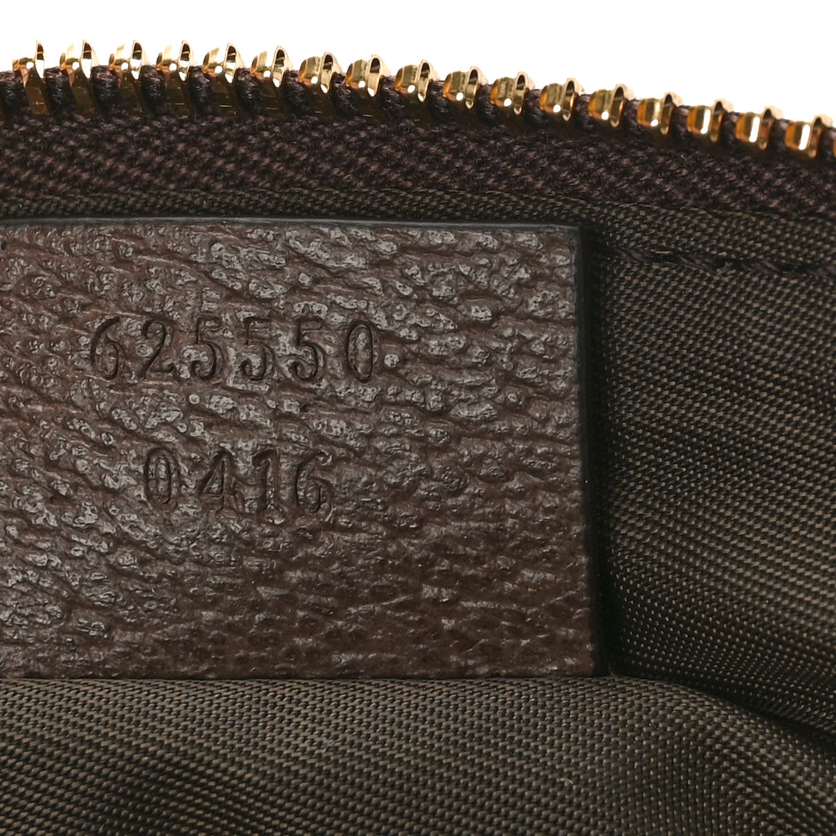 Gucci GG Supreme Monogram Textured Calfskin Web Medium Ophidia Cosmetic Case Beige Ebony New Acero 7 of 9