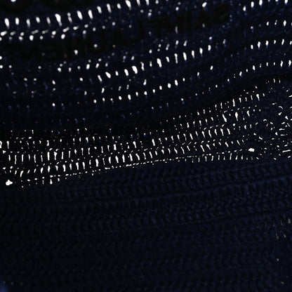 Saint Laurent Raffia Rive Gauche Tote Blue 5 of 12