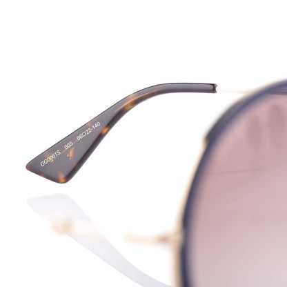 Gucci Round Sunglasses GG 0061S Blue 5 of 9
