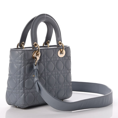 Christian Dior Lambskin Cannage Small Lucky Badges My Lady Dior Grey 3 of 18