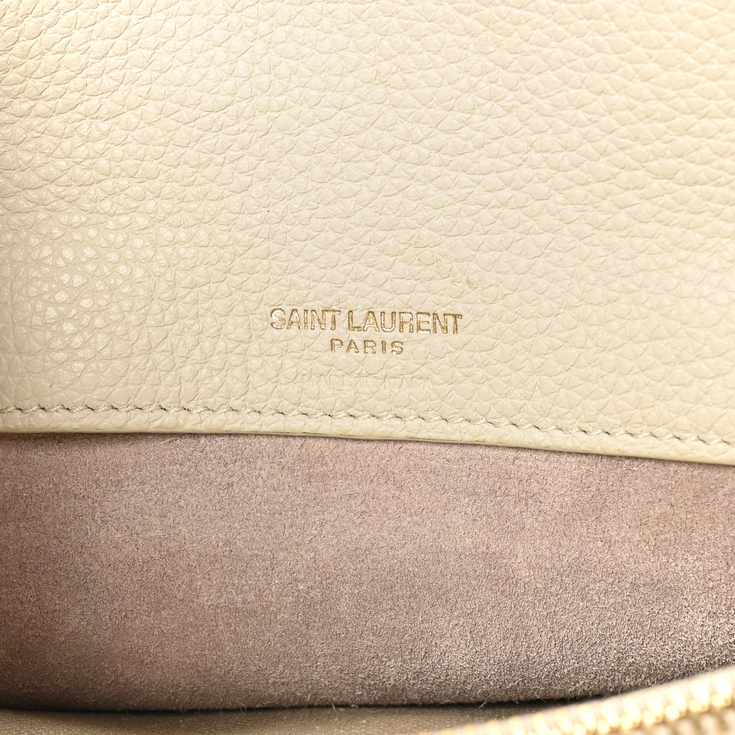 Grained Calfskin Baby Sac De Jour Souple Ivory