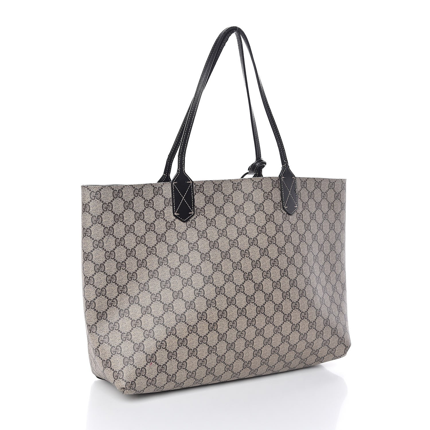 Gucci Calfskin GG Supreme Monogram Medium Reversible Tote Black 5 of 17