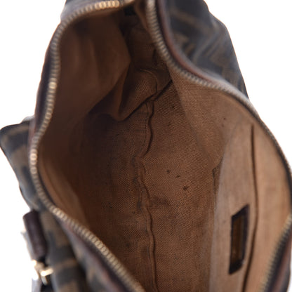 Fendi Zucca Nappa Nuvolata Vitello Tortuga Medium Spy Hobo Tobacco Moro 10 of 19