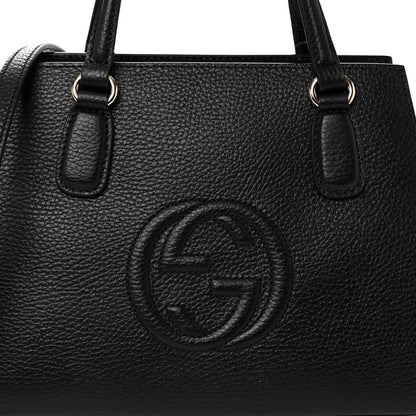 Gucci Dollar Calfskin Medium Soho Top Handle Satchel Black 8 of 10