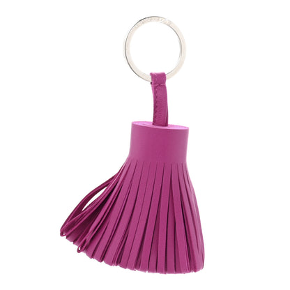 Hermes Lambskin Carmen Tassel Key Holder Rose Pourpre 1 of 6