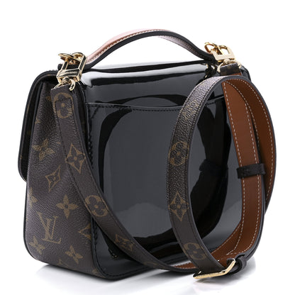 Louis Vuitton Patent Calfskin Monogram Cherrywood BB Black 3 of 8
