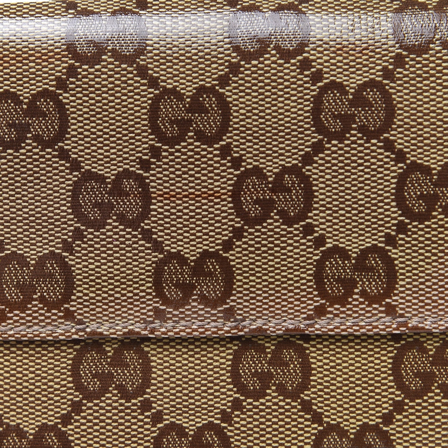Crystal Monogram Hysteria French Wallet Dark Brown