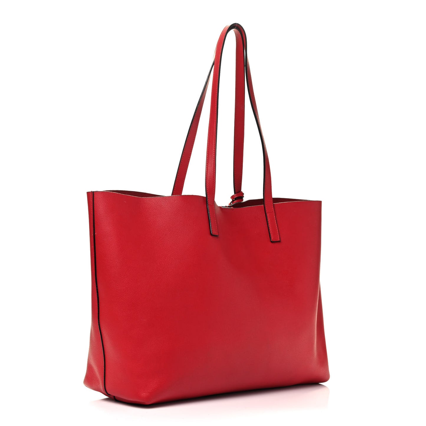Calfskin Large Shopping Tote Rouge Eros