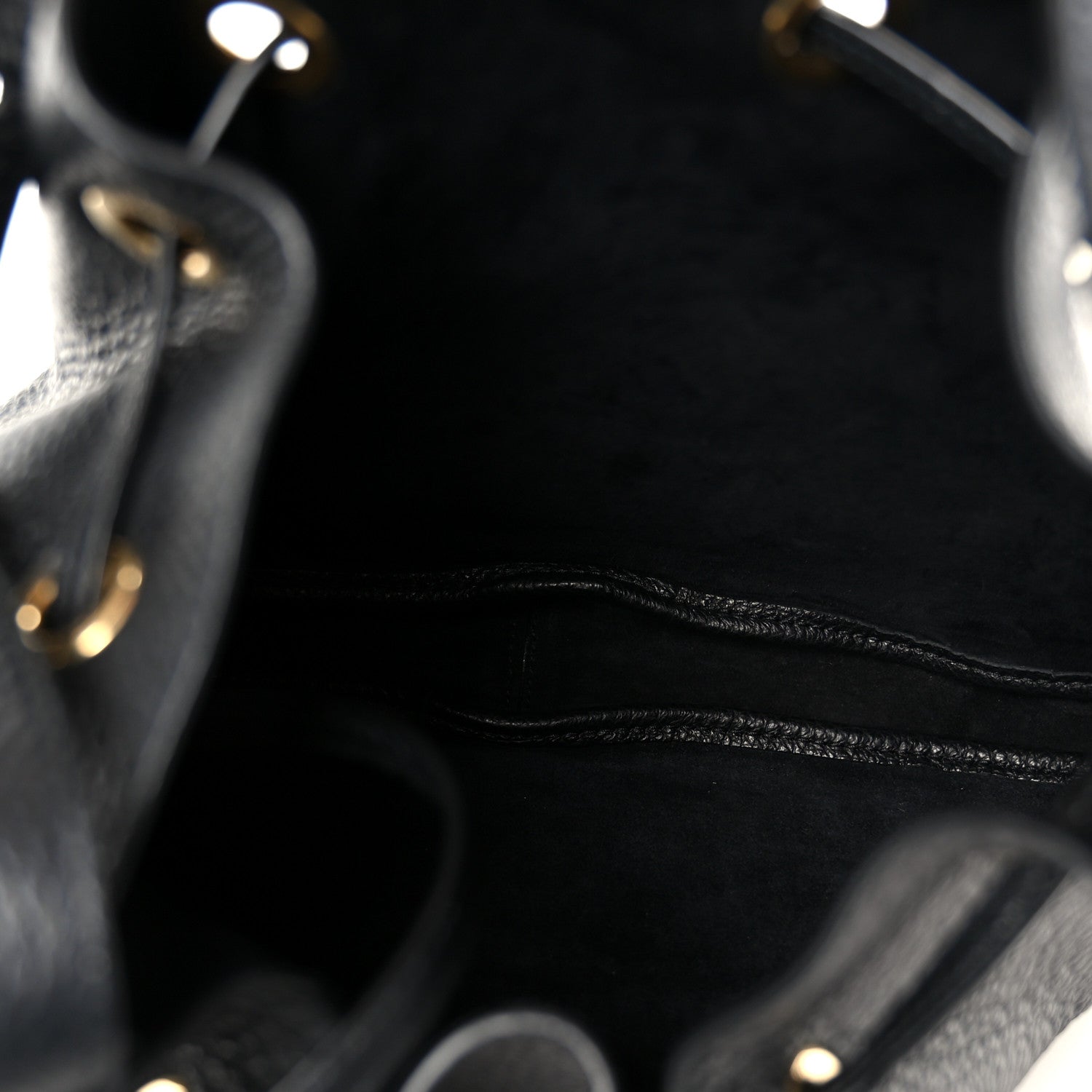 Saint Laurent Grained Deerskin Paris VII Small Flat Hobo Black 6 of 12