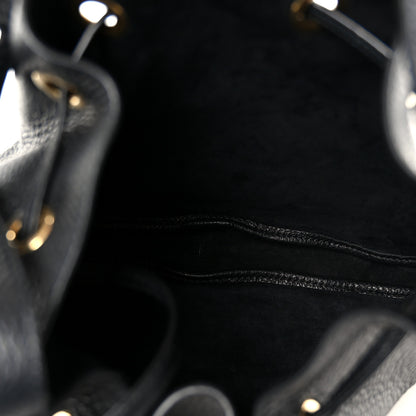 Saint Laurent Grained Deerskin Paris VII Small Flat Hobo Black 6 of 12