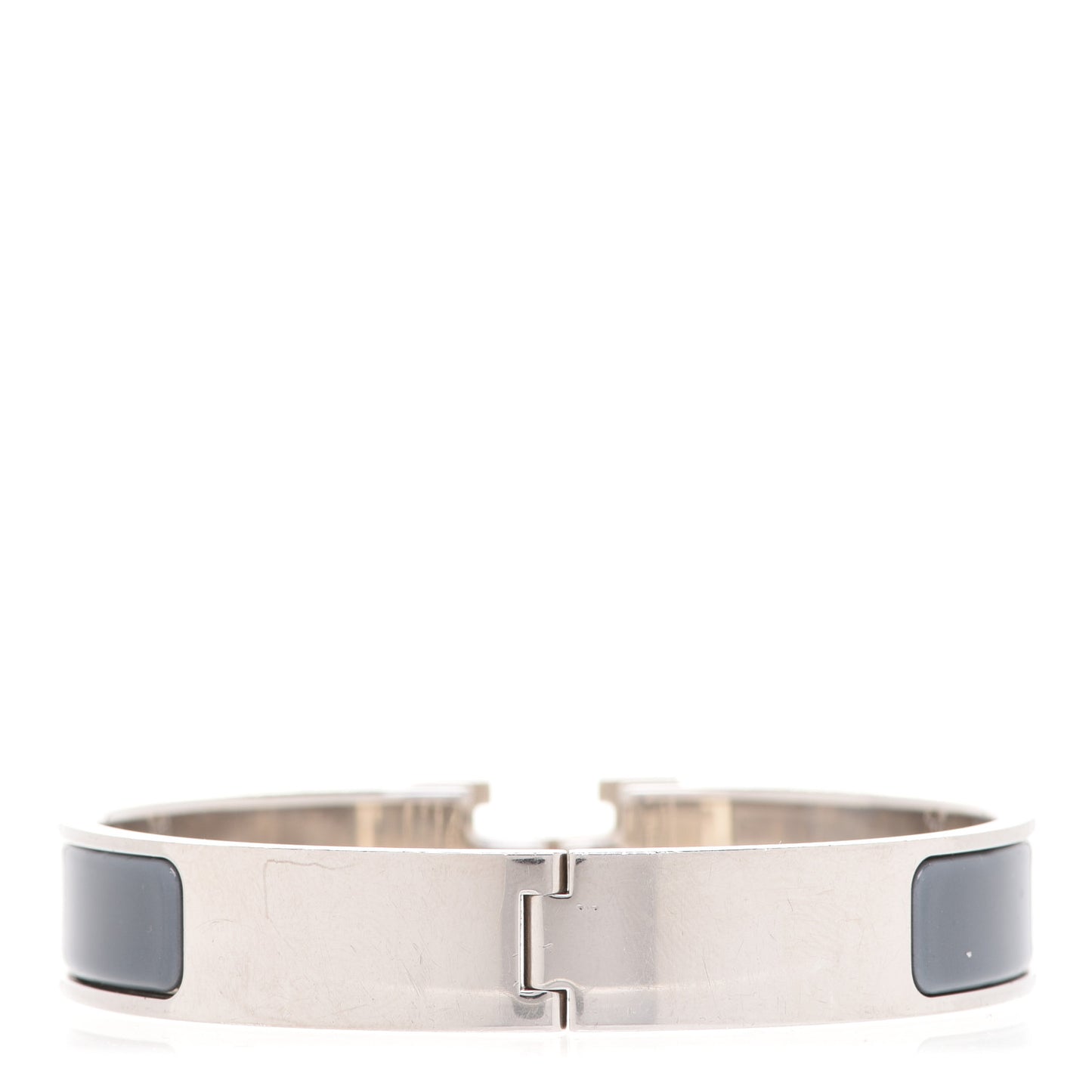 Enamel Narrow Clic Clac H Bracelet PM Ardoise
