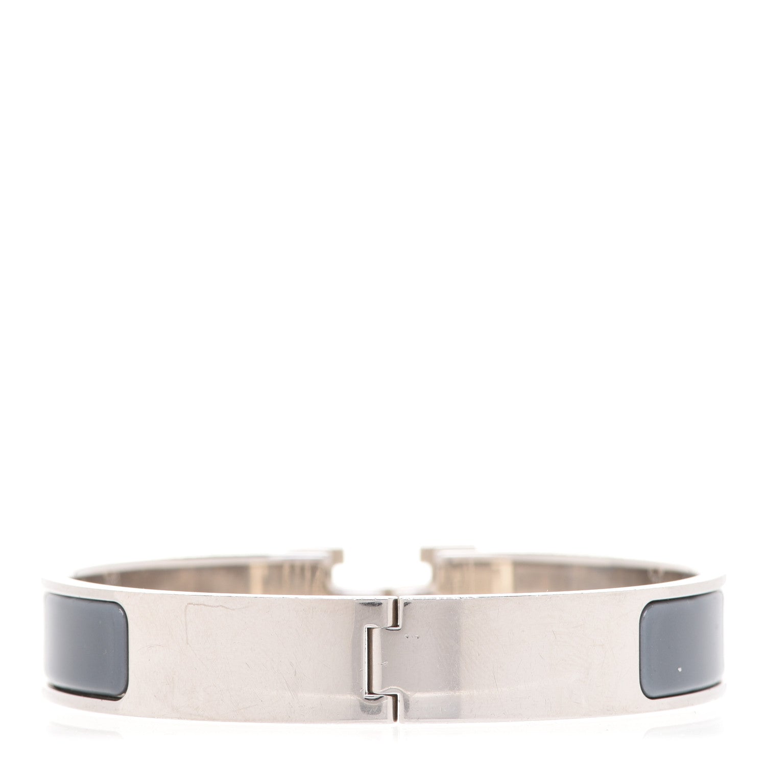 Hermes Enamel Narrow Clic Clac H Bracelet PM Ardoise 3 of 7