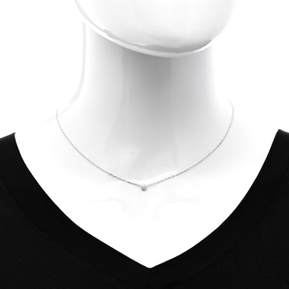 Cartier 18K White Gold Diamond SM D'Amour Pendant Necklace 2 of 5