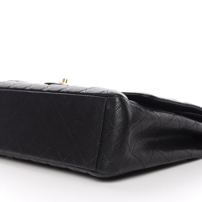 Chanel Caviar Quilted Maxi Double Flap Black 8 of 11