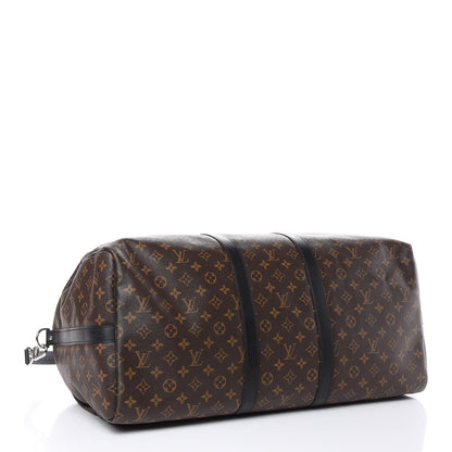 Louis Vuitton Monogram Macassar Keepall Bandouliere 55 4 of 10