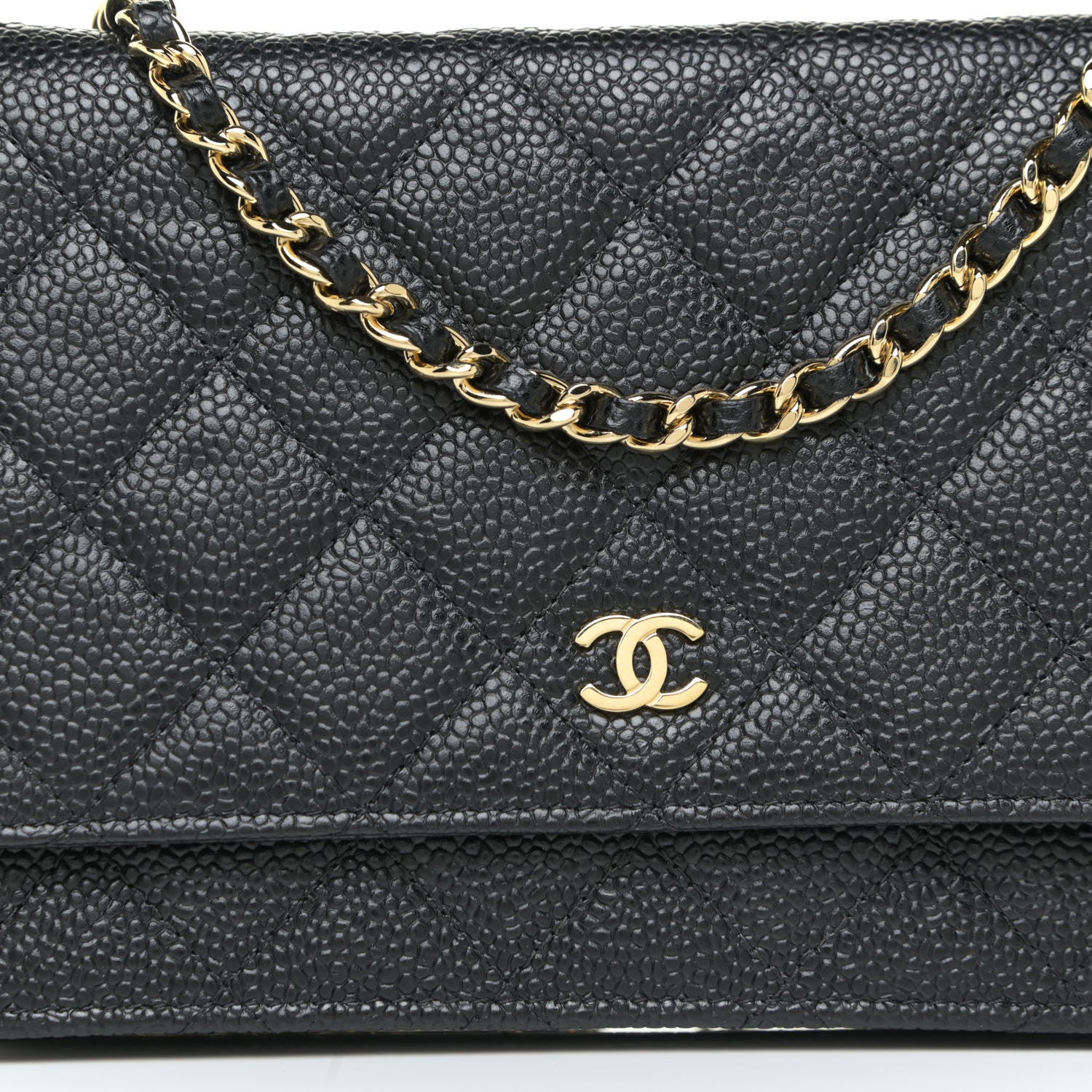 Chanel Caviar Quilted Wallet On Chain WOC Black 11 of 14