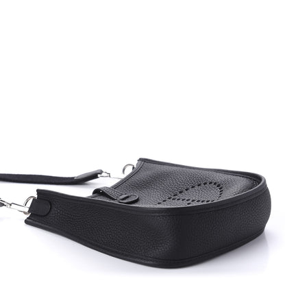 Hermes Taurillon Clemence Evelyne TPM Black 4 of 10