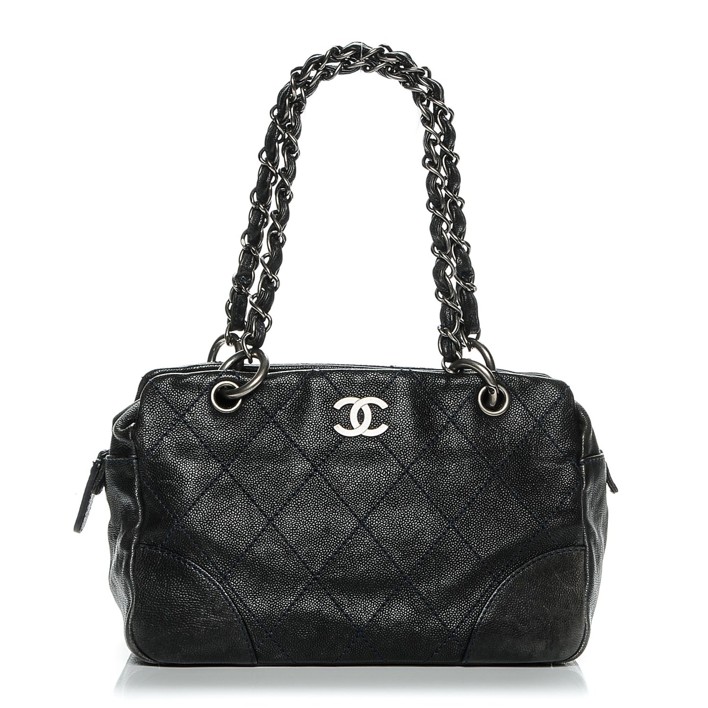 Distressed Caviar Outdoor Ligne Tote Navy