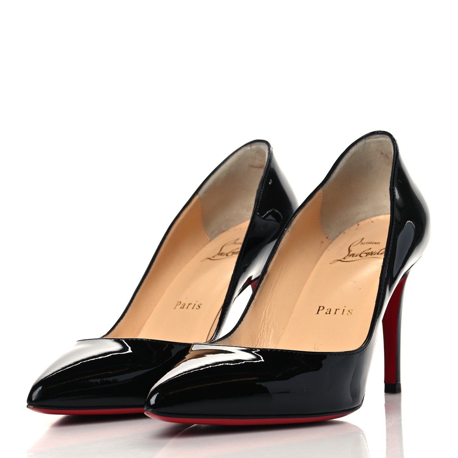 Christian Louboutin Patent Pigalle 85 Pumps 36 Black 3 of 13