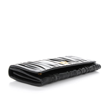 Prada Nappa Gaufre Continental Wallet Nero Black 4 of 8