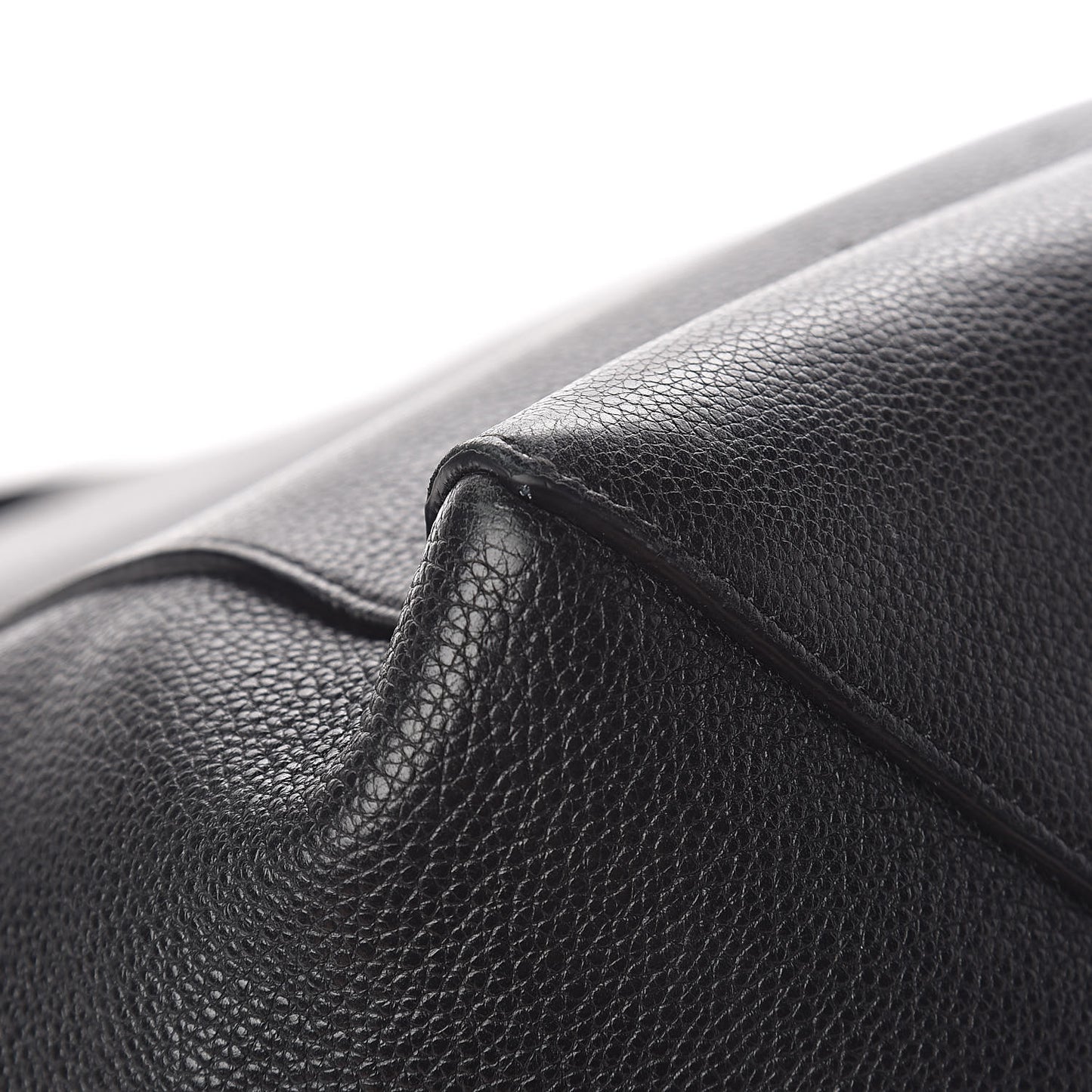 Soft Grained Calfskin Medium Belt Cabas Phantom Black