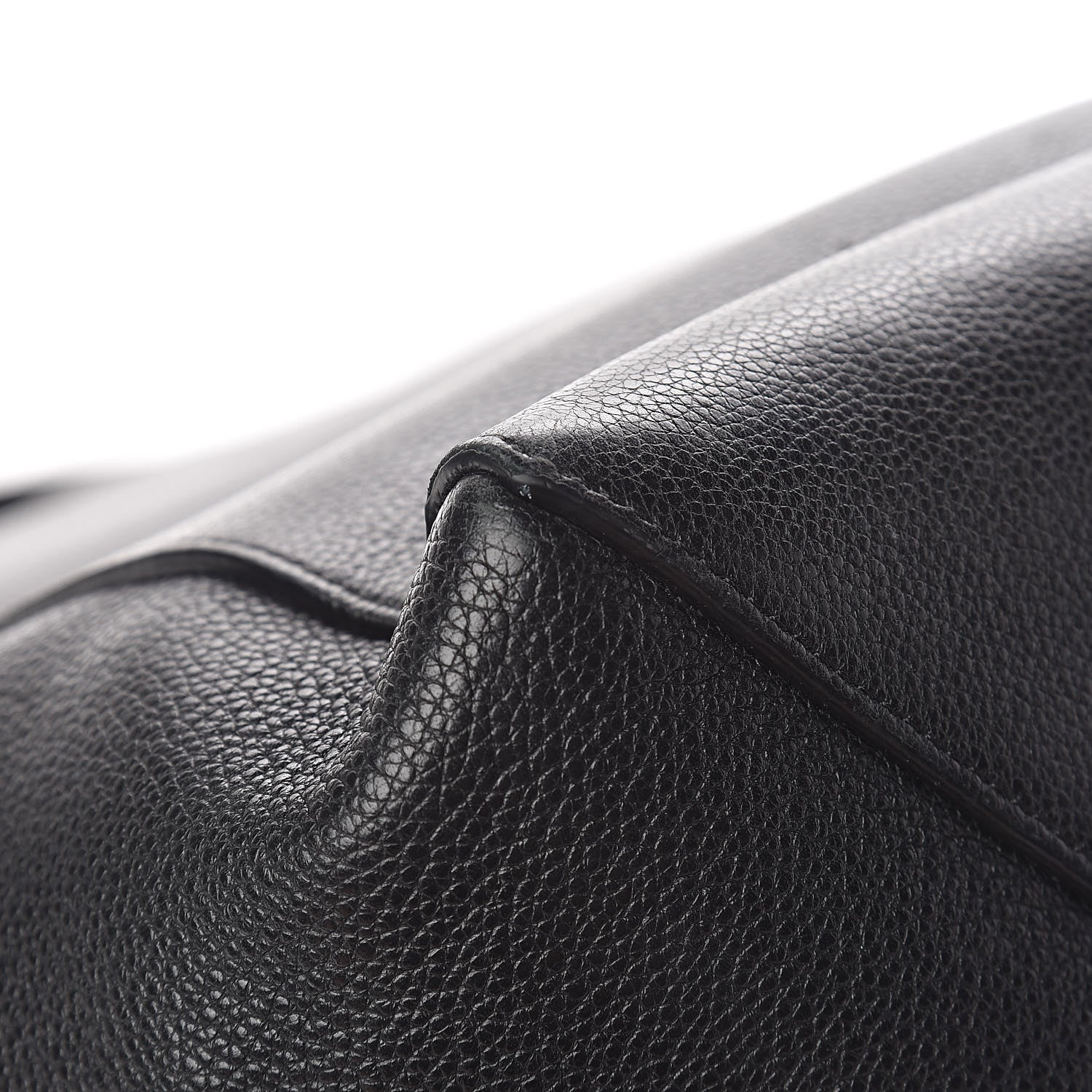Celine Soft Grained Calfskin Medium Belt Cabas Phantom Black 9 of 13