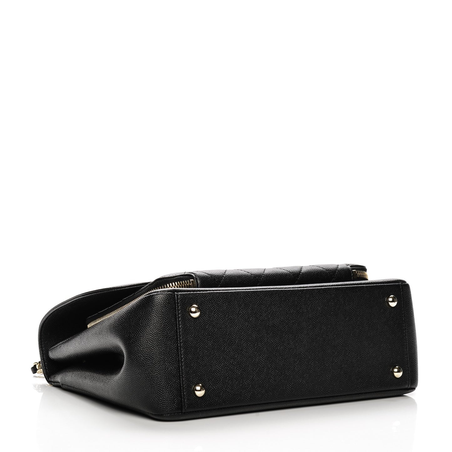 Caviar Quilted Large Business Affinity Flap Black