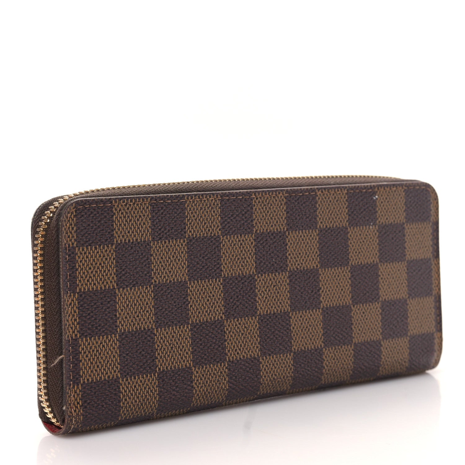 Louis Vuitton Damier Ebene Clemence Wallet Cherry 3 of 9