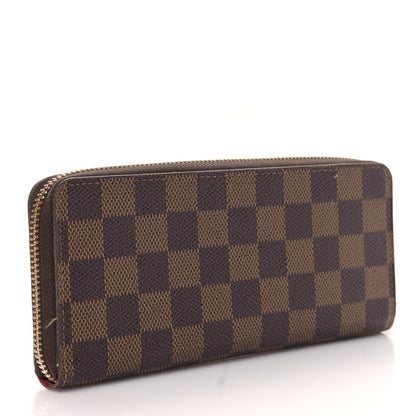 Louis Vuitton Damier Ebene Clemence Wallet Cherry 3 of 9