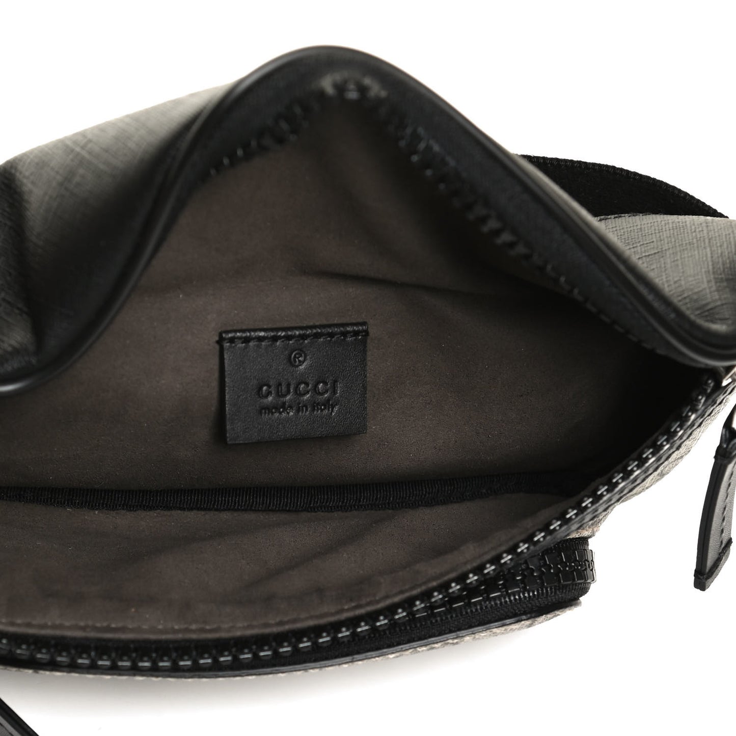 GG Supreme Monogram Belt Bag Black