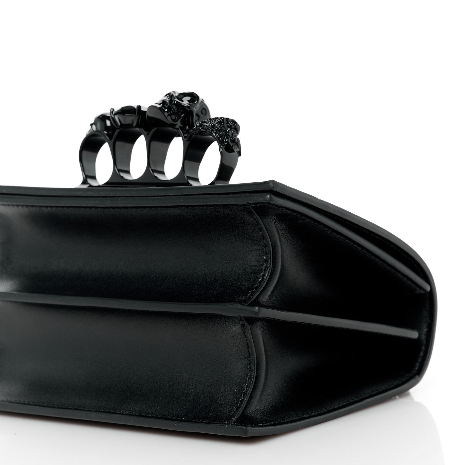 Alexander McQueen Calfskin Knuckle Crossbody Black 11 of 11