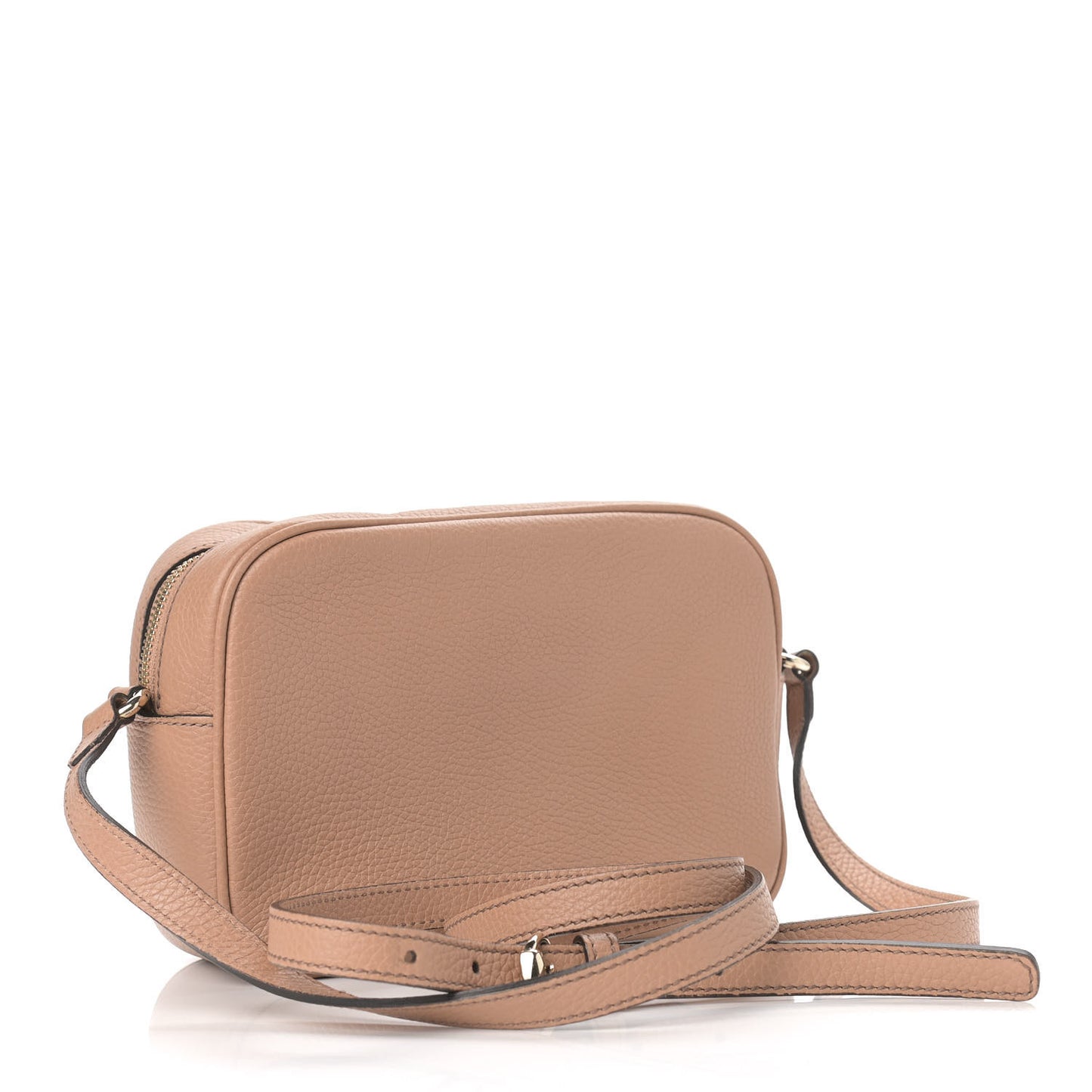 Pebbled Calfskin Small Soho Disco Bag Camelia
