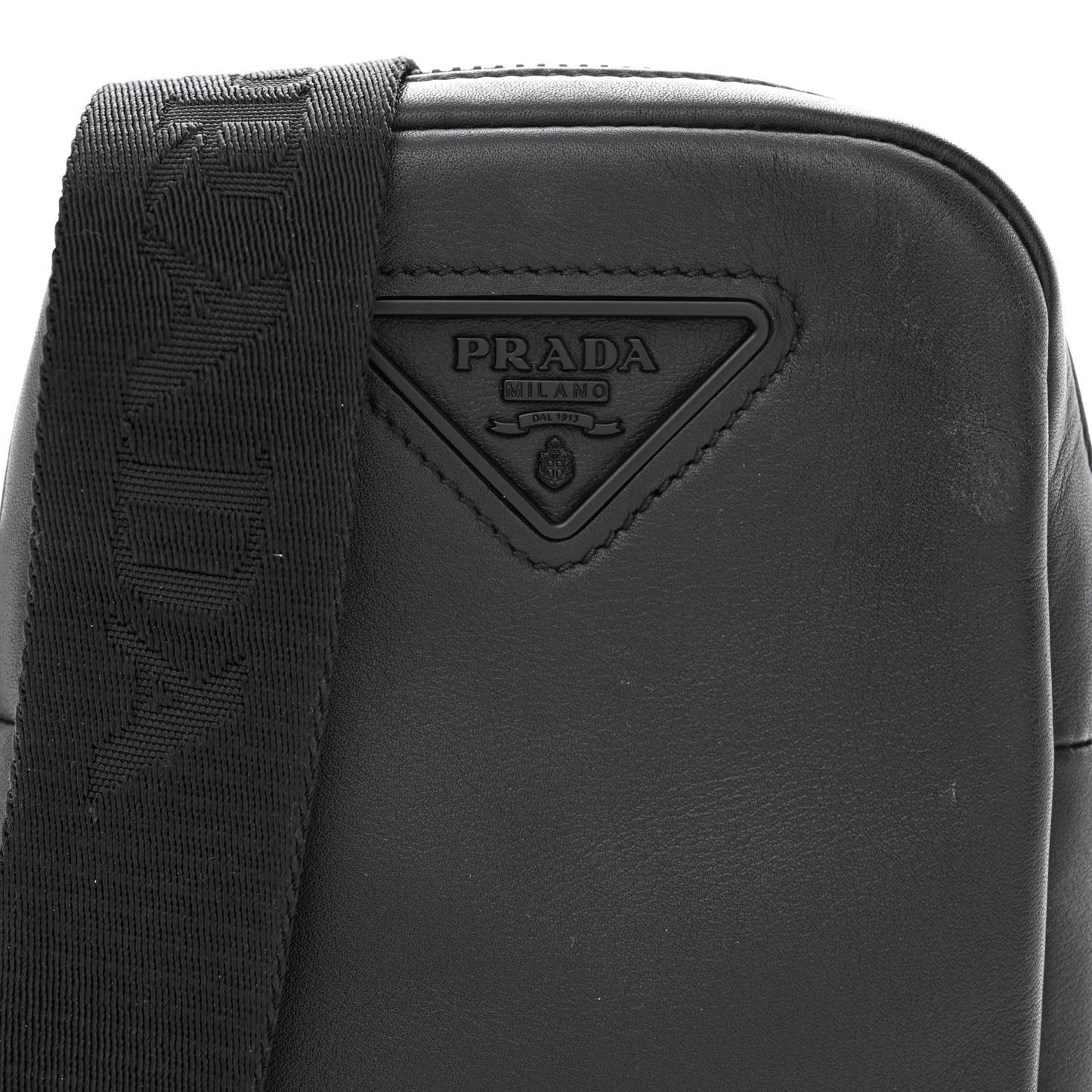 Tessuto Nappa Phone Case Crossbody Black