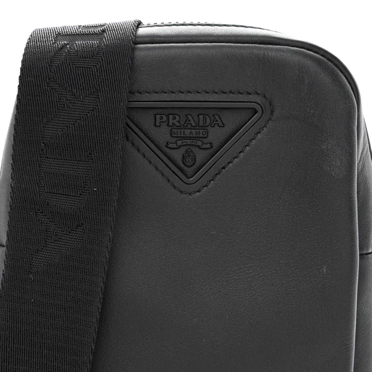 Prada Tessuto Nappa Phone Case Crossbody Black 7 of 11