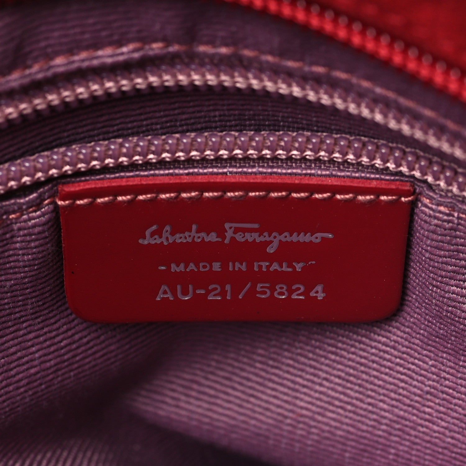 Salvatore Ferragamo Suede Smooth Calfskin Logo Tote Red 6 of 9