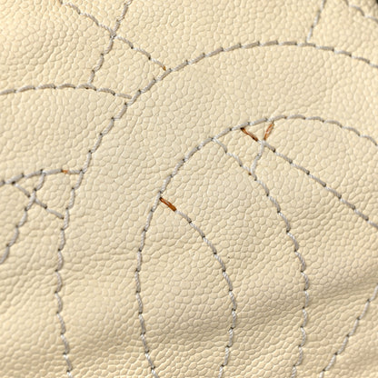 Chanel Grained Calfskin Quilted Small Daily Tote Dark White Black 16 of 16