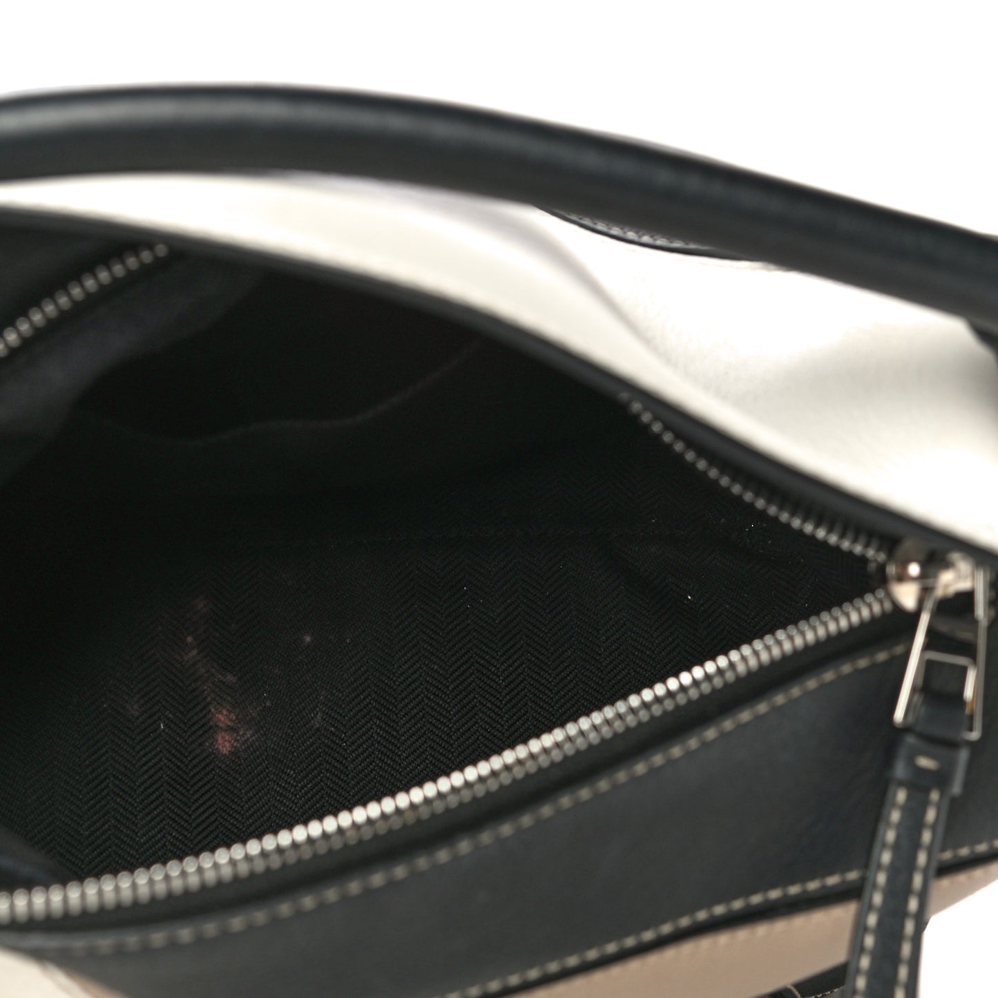 Calfskin Small Puzzle Bag Black Taupe
