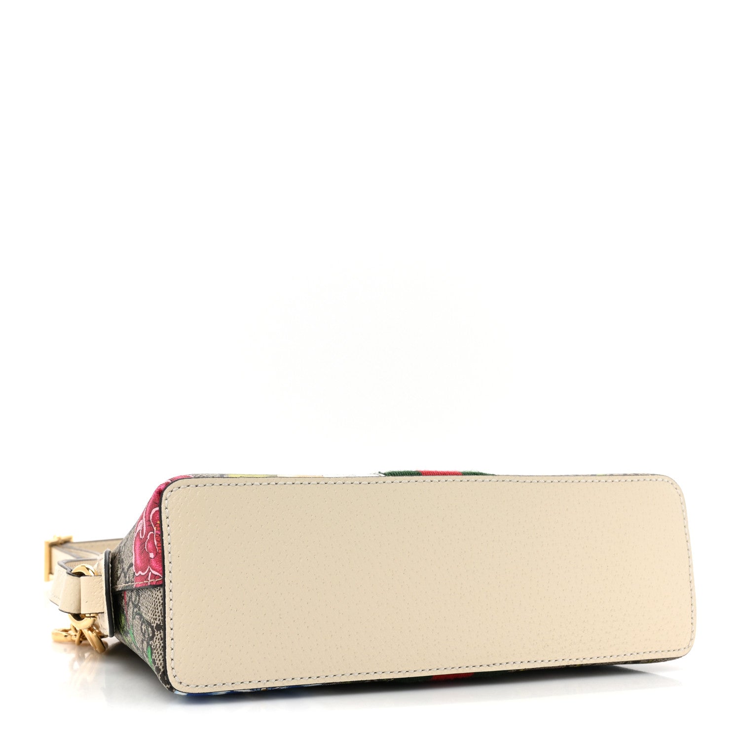 Gucci GG Supreme Monogram Flora Web GG Small Ophidia Dome Shoulder Bag White 4 of 10