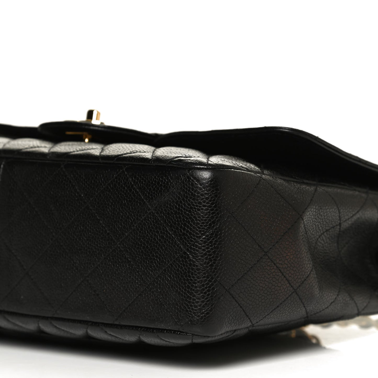 Caviar Quilted Jumbo Single Flap Black