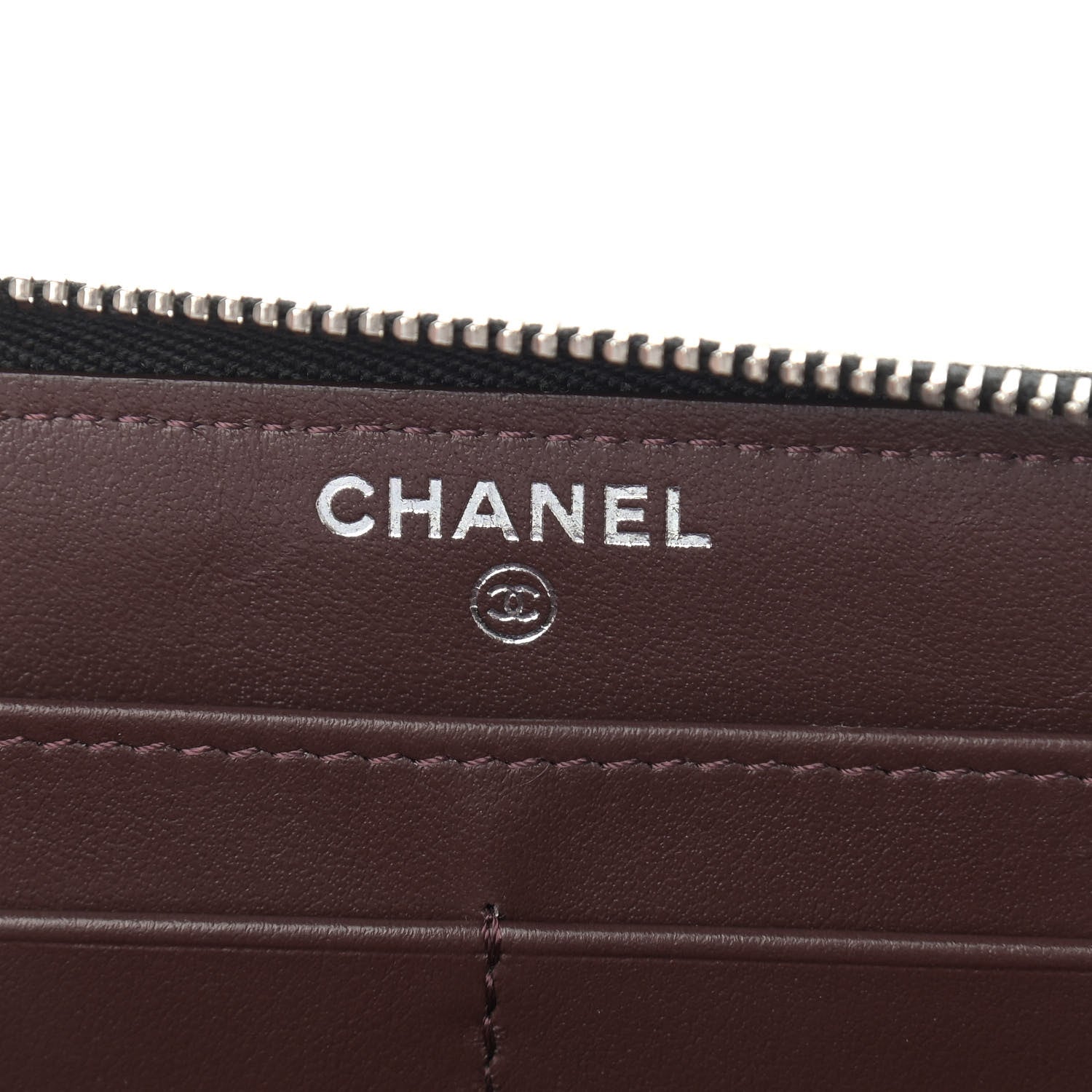 Chanel Caviar Quilted Large Gusset Zip Around Wallet Black 6 of 10