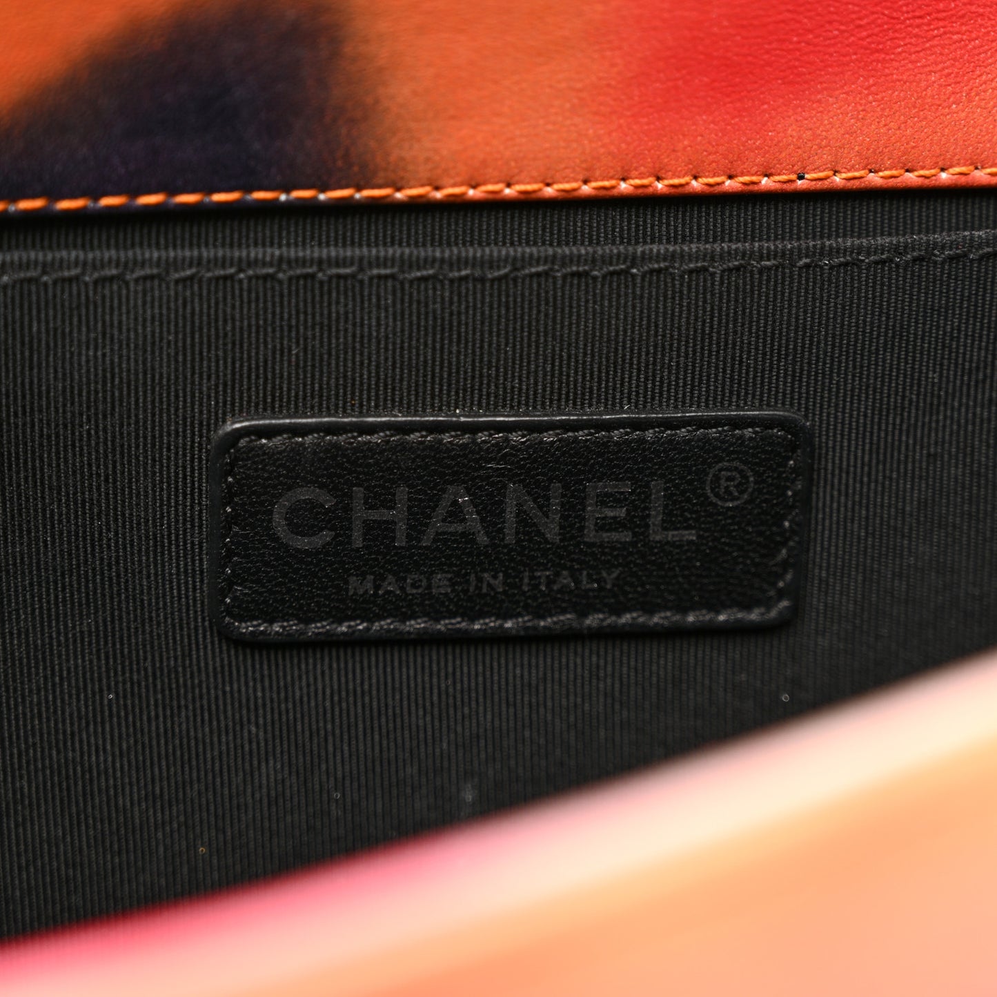 Printed Lambskin Quilted Medium Flower Power Boy Flap