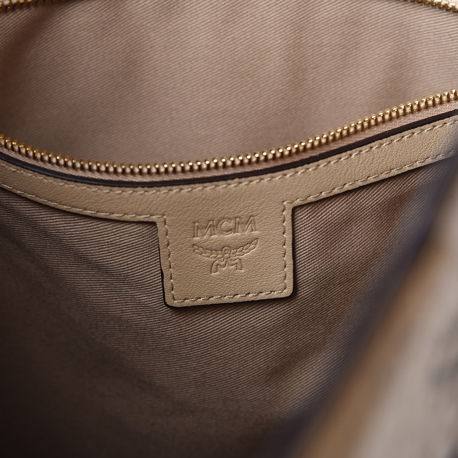 MCM Visetos Large Klara Hobo Beige 8 of 9