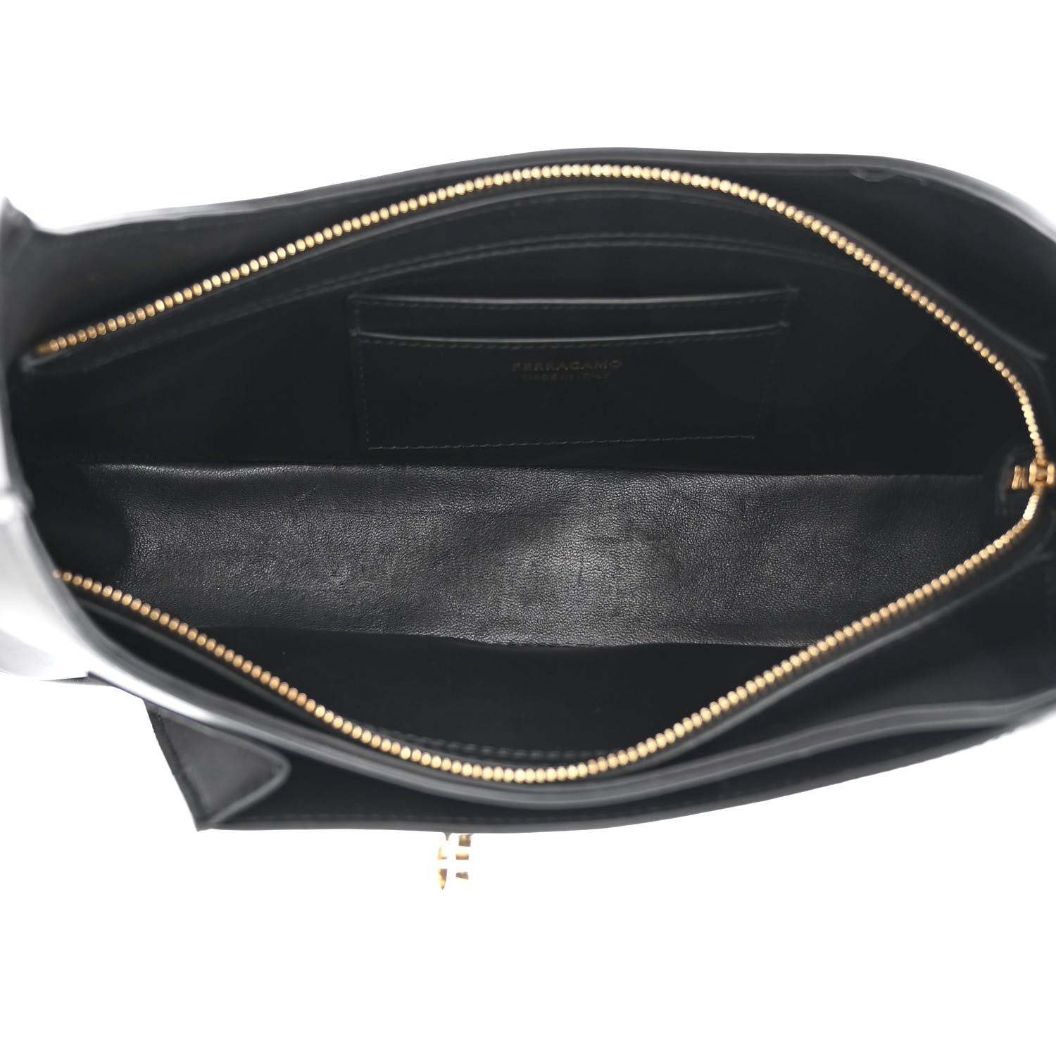 Salvatore Ferragamo Soft Calfskin Gancini Hobo Black 5 of 9