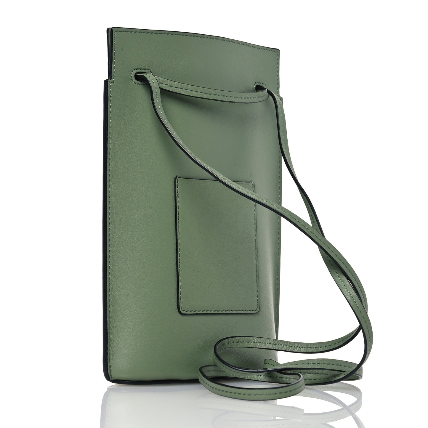 Smooth Calfskin Dice Pocket Green