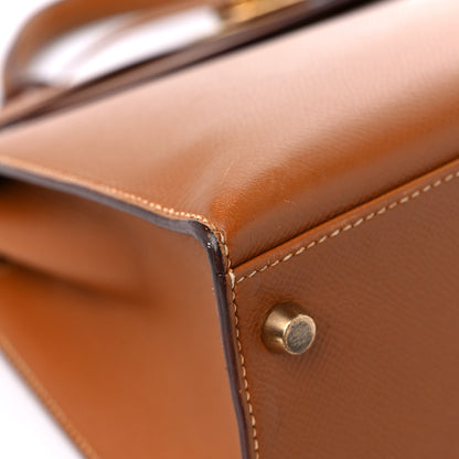 Hermes Courchevel Kelly Sellier 32 Gold 8 of 23